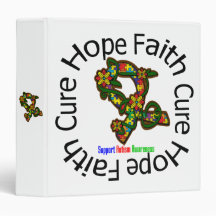 Hope Faith Cure Autism v4 Awareness Binder