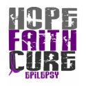HOPE FAITH CURE EPILEPSY T-Shirts & Apparel by awarenessgifts HOPE FAITH CURE EPILEPSY T-Shirts & Apparel