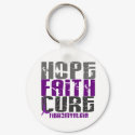 HOPE FAITH CURE FIBROMYALGIA T-Shirts & Apparel keychains
