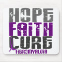 HOPE FAITH CURE FIBROMYALGIA T-Shirts & Apparel mousepads