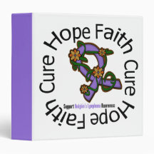 Hope Faith Cure Hodgkins Lymphoma Awareness Binder