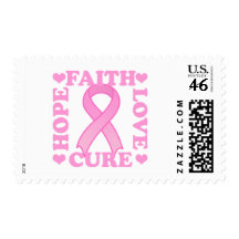 Hope Faith Love Cure Stamps