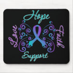 Hope Faith Love Domestic Violence & Sexual Assault Mousepads