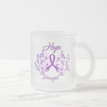 Hope Faith Love Strength Fibromyalgia Mug