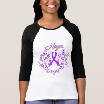 Hope Faith Love Strength Fibromyalgia Tee Shirts