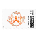 Hope Faith Love Strength Leukemia postage