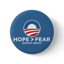 hope > fear obama 08 hope won pins