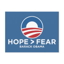hope > fear obama 08 hope won postcards