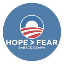hope > fear obama 08 hope won stickers