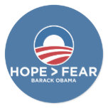 hope > fear obama 08 hope won stickers