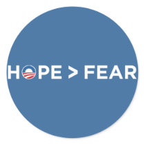 hope > fear obama 2008 hope won stickers