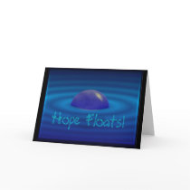 Hope floats, blank greeting card