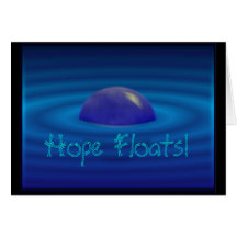 Hope floats, blank greeting card