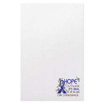 Hope Flower Ribbon Syringomyelia Stationery Design