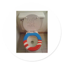 Hope-Flush Hope Toilet stickers by BarackObamaStore Hope-Flush Hope Toilet stickers
