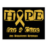 Hope for a Cure - Gold Ribbon Postcards