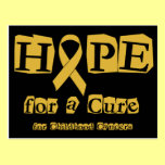 Hope for a Cure - Gold Ribbon Postcards