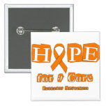 Hope for a Cure - Leukemia Pin