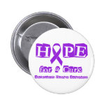 Hope for a Cure - Purple Ribbon Button
