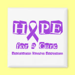 Hope for a Cure - Purple Ribbon Magnet