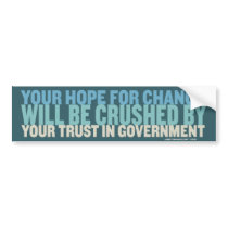 Hope For Change Bumper Sticker bumper stickers