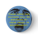 obama, change, hope for change, button,