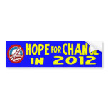 Hope for Change in 2012 Bumper Sticker