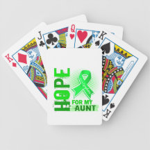 Hope For My Aunt Lymphoma Bicycle Poker Cards