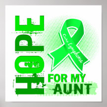 Hope For My Aunt Lymphoma Posters