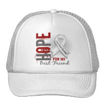 Hope For My Best Friend Lung Cancer Trucker Hat