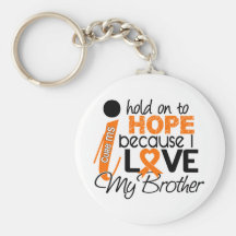 Hope For My Brother MS Multiple Sclerosis Keychain