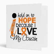 Hope For My Cousin Multiple Sclerosis MS 3 Ring Binder