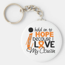 Hope For My Cousin Multiple Sclerosis MS Keychain