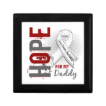 Hope For My Daddy Lung Cancer Jewelry Box
