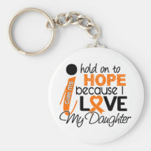 Hope For My Daughter Multiple Sclerosis MS Keychains