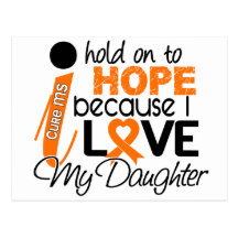 Hope For My Daughter Multiple Sclerosis MS Postcard