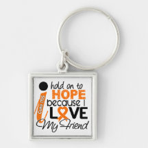 Hope For My Friend Multiple Sclerosis MS Keychain
