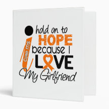Hope For My Girlfriend Multiple Sclerosis MS 3 Ring Binders