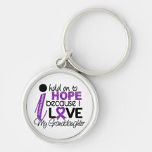 Hope For My Granddaughter Cystic Fibrosis Keychain