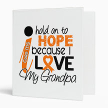 Hope For My Grandpa Multiple Sclerosis MS Vinyl Binders