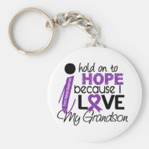 Hope For My Grandson Cystic Fibrosis Key Chain