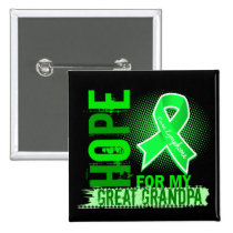 Hope For My Great Grandpa Lymphoma Pinback Button