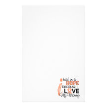 Hope For My Mommy Uterine Cancer Personalized Stationery