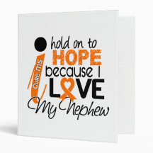 Hope For My Nephew MS Multiple Sclerosis Vinyl Binders