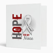 Hope For My Niece Lung Cancer 3 Ring Binders