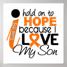 Hope For My Son Multiple Sclerosis MS Poster