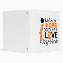 Hope For My Uncle MS Multiple Sclerosis Binders
