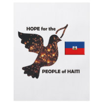 Hope for the people of Haiti - Flag Custom Flyer