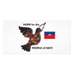 Hope for the people of Haiti - Flag Photo Card