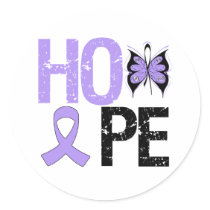 Hope General Cancer Awareness stickers